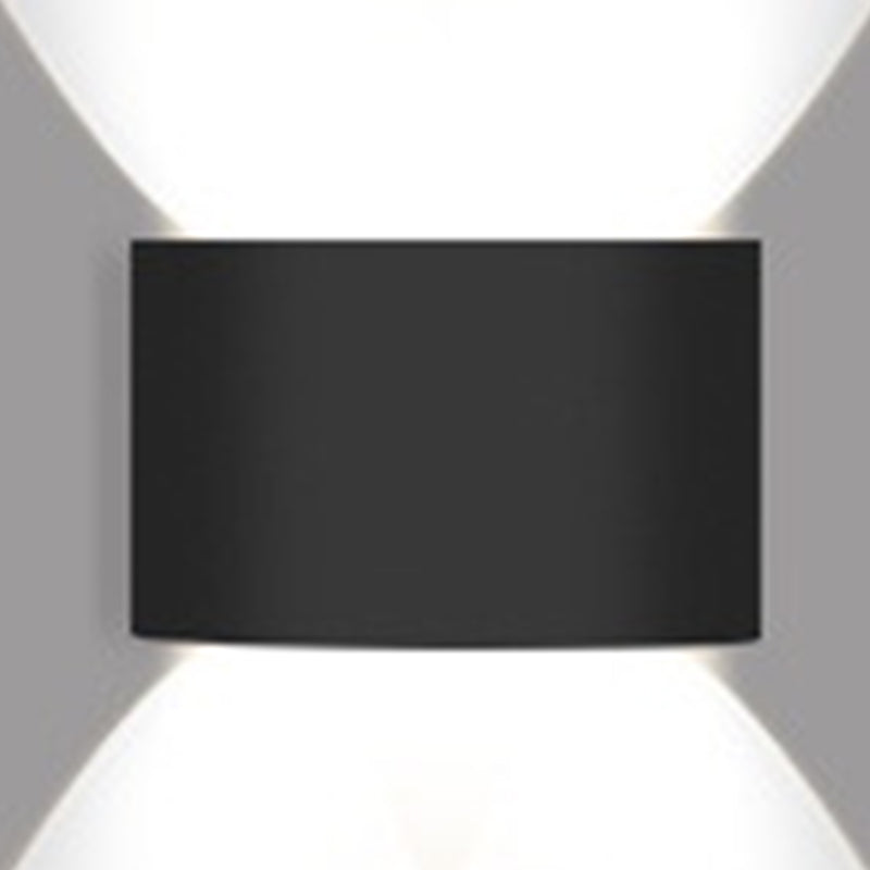 Moderne Aluminium -Wandleuchte geometrische schwarze Multi -Licht -Wandwaschmaschine für draußen