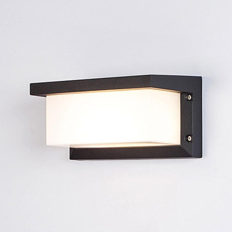 Moderne Aluminiumwandleuchte wasserdichte geometrische LED -Wandwaschmaschine für draußen