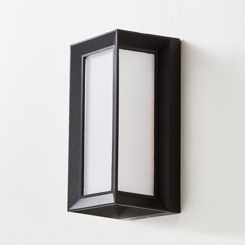 Moderne Aluminiumwandleuchte wasserdichte geometrische LED -Wandwaschmaschine für draußen