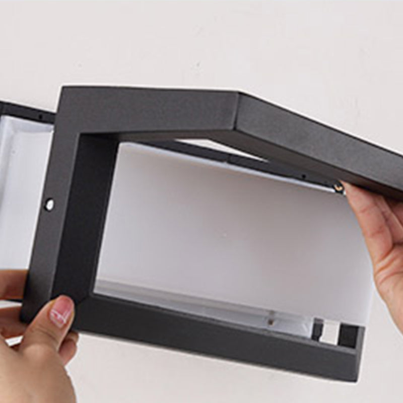 Moderne Aluminiumwandleuchte wasserdichte geometrische LED -Wandwaschmaschine für draußen