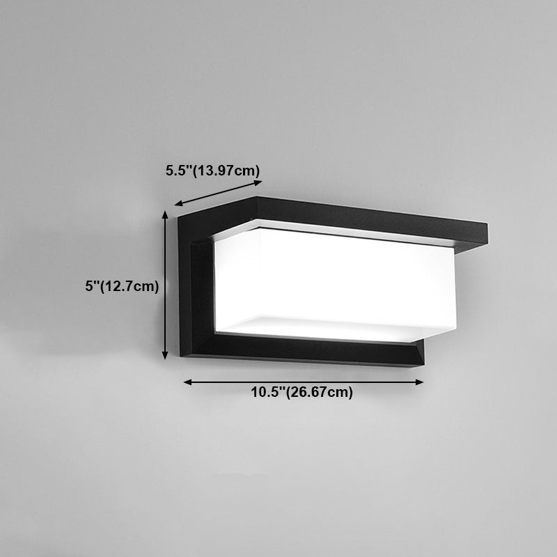Moderne Aluminiumwandleuchte wasserdichte geometrische LED -Wandwaschmaschine für draußen