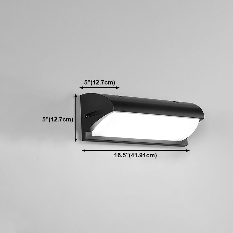 Moderne Aluminiumwandleuchte wasserdichte geometrische LED -Wandwaschmaschine für draußen