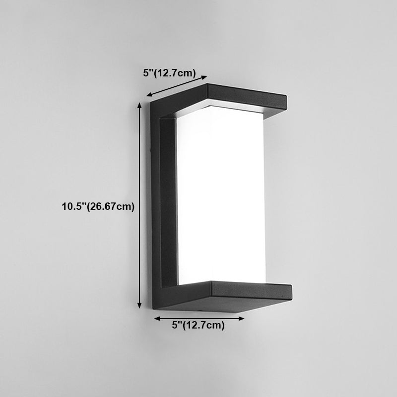 Moderne Aluminiumwandleuchte wasserdichte geometrische LED -Wandwaschmaschine für draußen