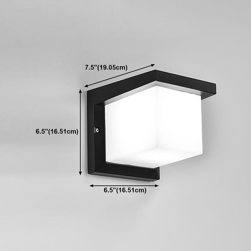 Moderne Aluminiumwandleuchte wasserdichte geometrische LED -Wandwaschmaschine für draußen