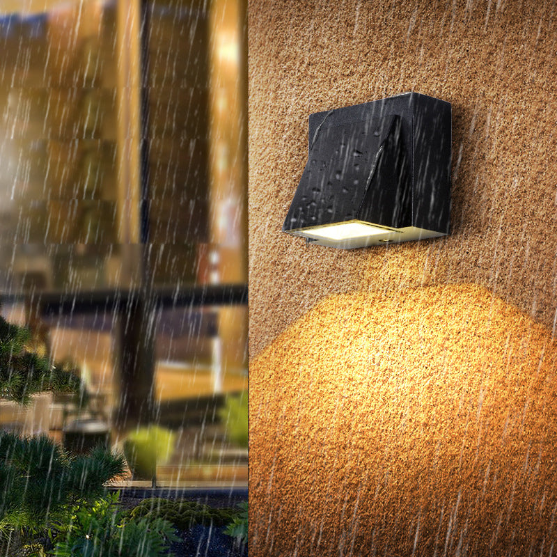 Moderne Aluminium -Wandleuchte geometrische 1 Lichtwandwaschung für Schlafzimmer