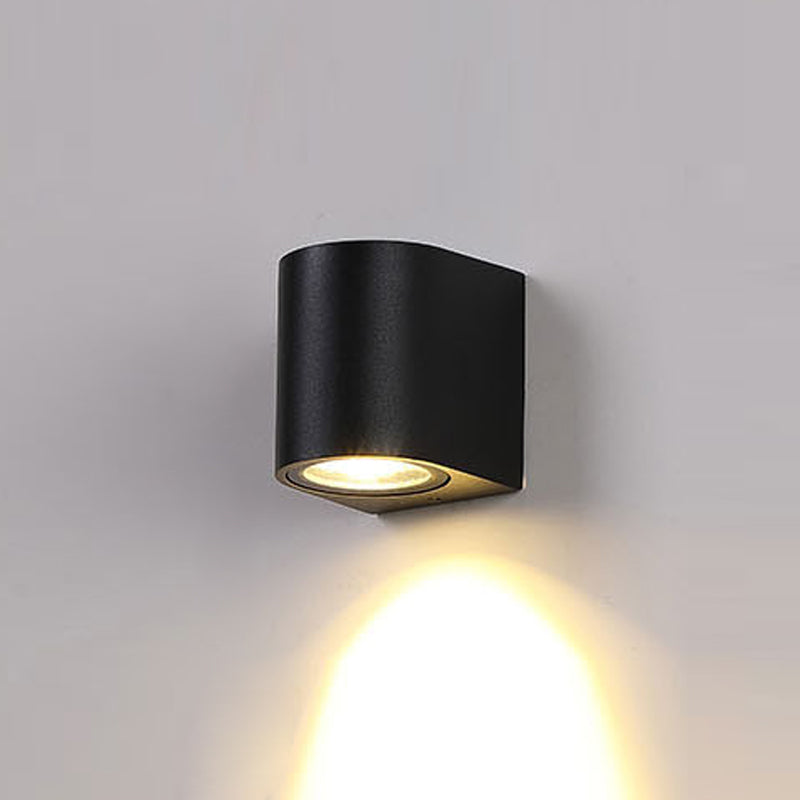 Moderne Aluminium -Wandleuchte geometrische 1 Lichtwandwaschung für Schlafzimmer