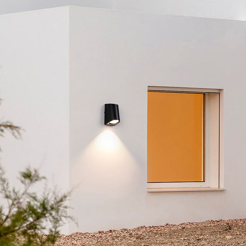 Moderne Aluminium -Wandleuchte geometrische 1 Lichtwandwaschung für Schlafzimmer