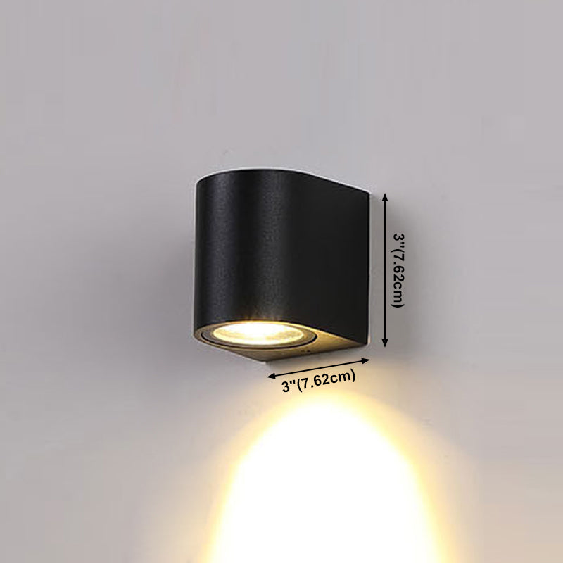 Moderne Aluminium -Wandleuchte geometrische 1 Lichtwandwaschung für Schlafzimmer