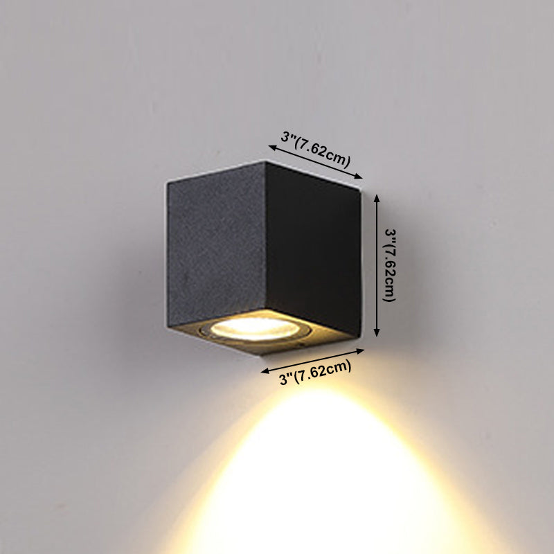 Moderne Aluminium -Wandleuchte geometrische 1 Lichtwandwaschung für Schlafzimmer