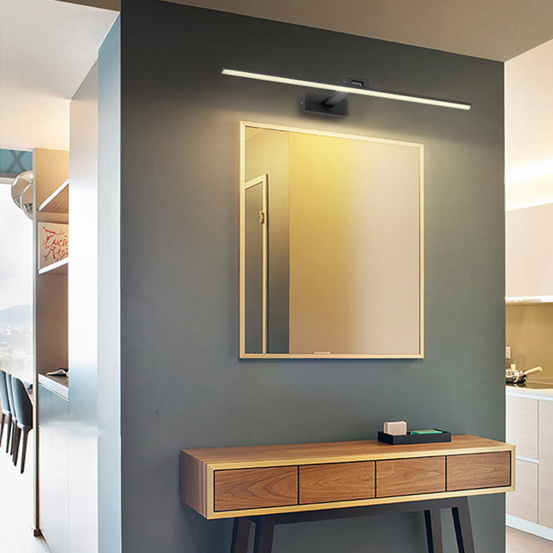 LED Vanity Light Fixture Modernist Mirror Front Lighting with Silicone Shade