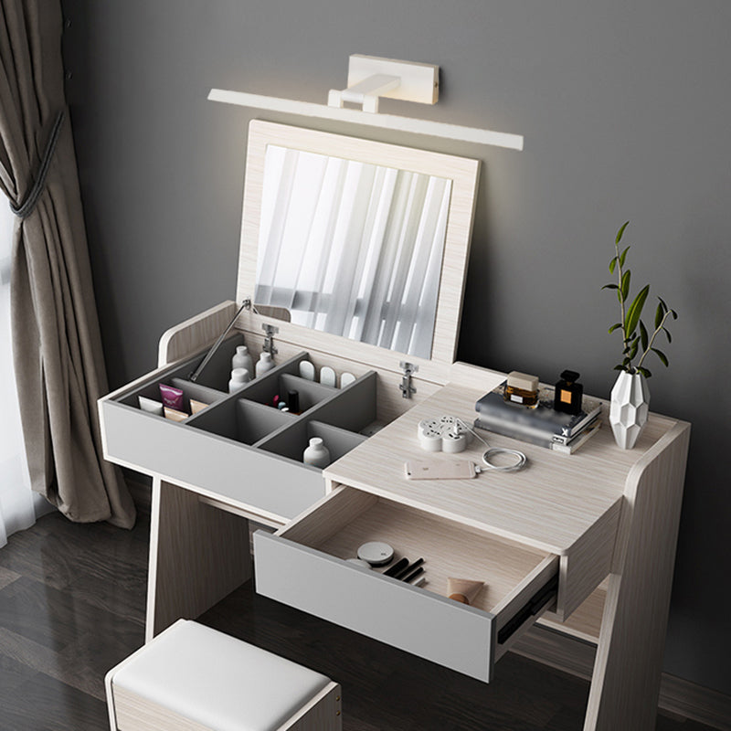 LED Vanity Light Fixture Modernist Mirror Front Lighting with Silicone Shade