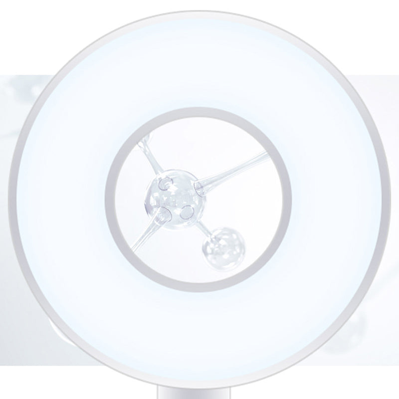 Ring LED Table Lamp Contemporary Table Lamps for Study Room with PC Shade