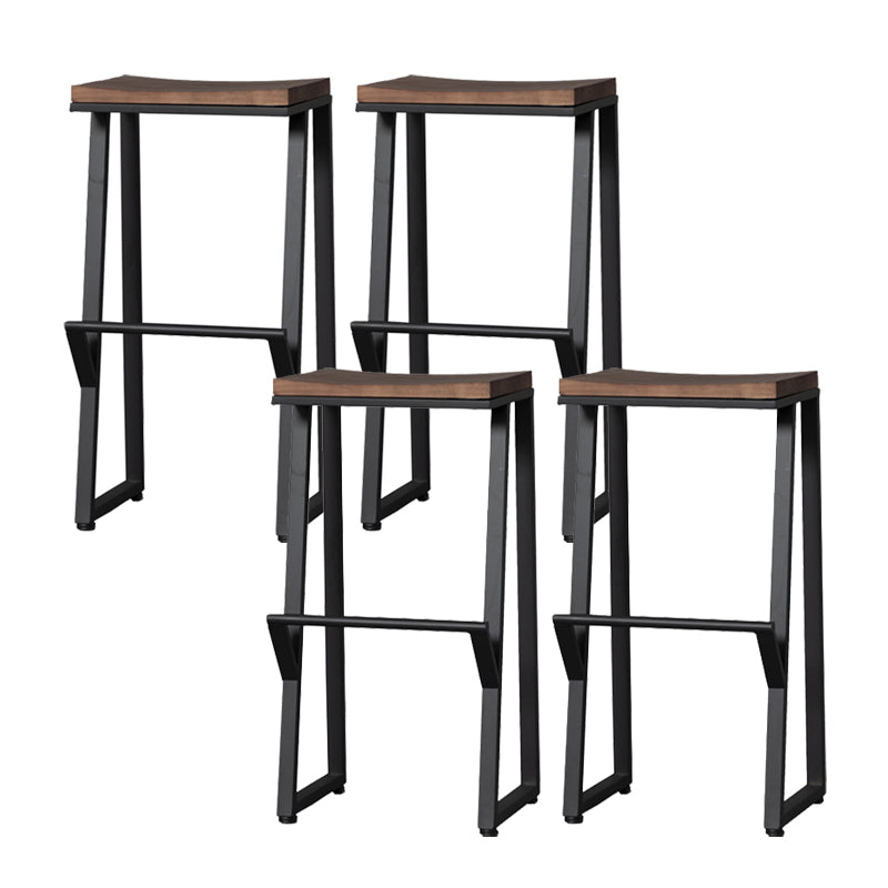 Taburete de bar de metal de estilo moderno con cafetería taburete de bar simple
