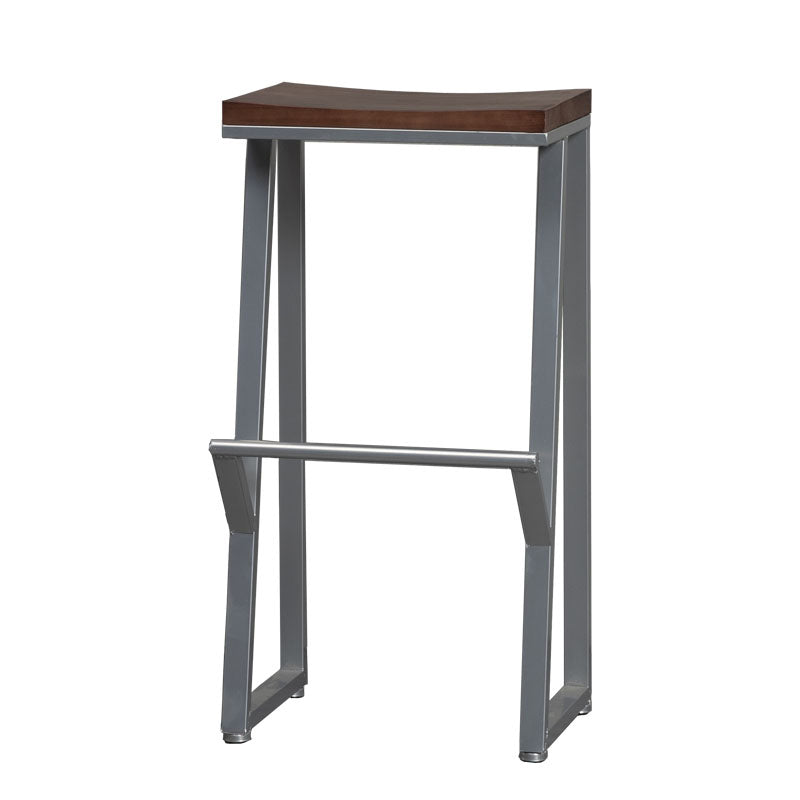 Taburete de bar de metal de estilo moderno con cafetería taburete de bar simple
