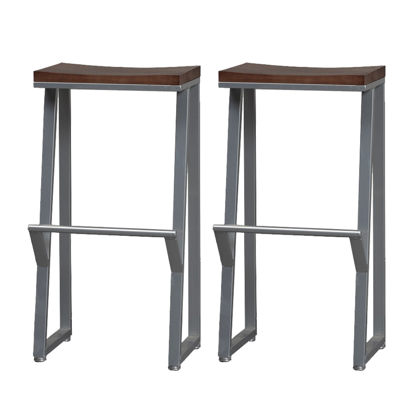 Taburete de bar de metal de estilo moderno con cafetería taburete de bar simple