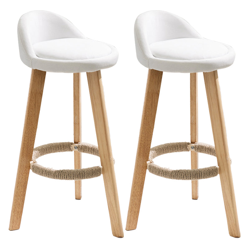 Taburete moderno sin brazos para mostrador, taburete de bar de cocina de madera con Pedal