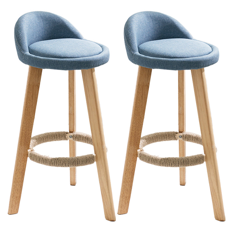 Taburete moderno sin brazos para mostrador, taburete de bar de cocina de madera con Pedal