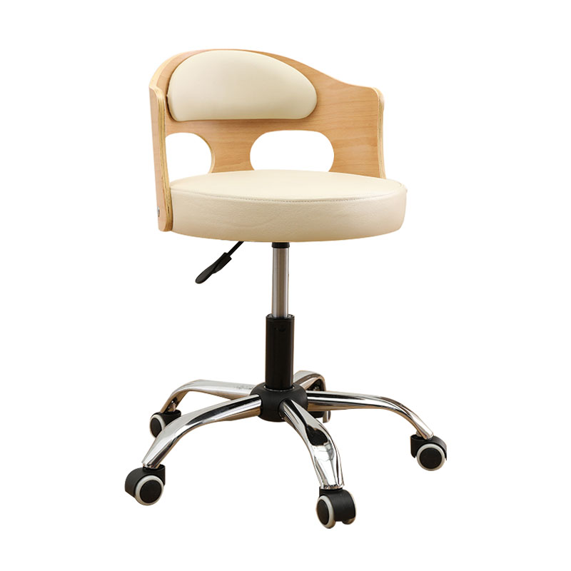 Industrial Style Bar-stool Round Seat with Adjustable Height Barstool for Kitchen