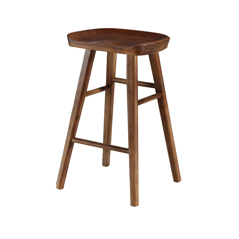Barhocker im Industriestil, Holzbeine, Sattelsitz, Barhocker für Restaurantbar