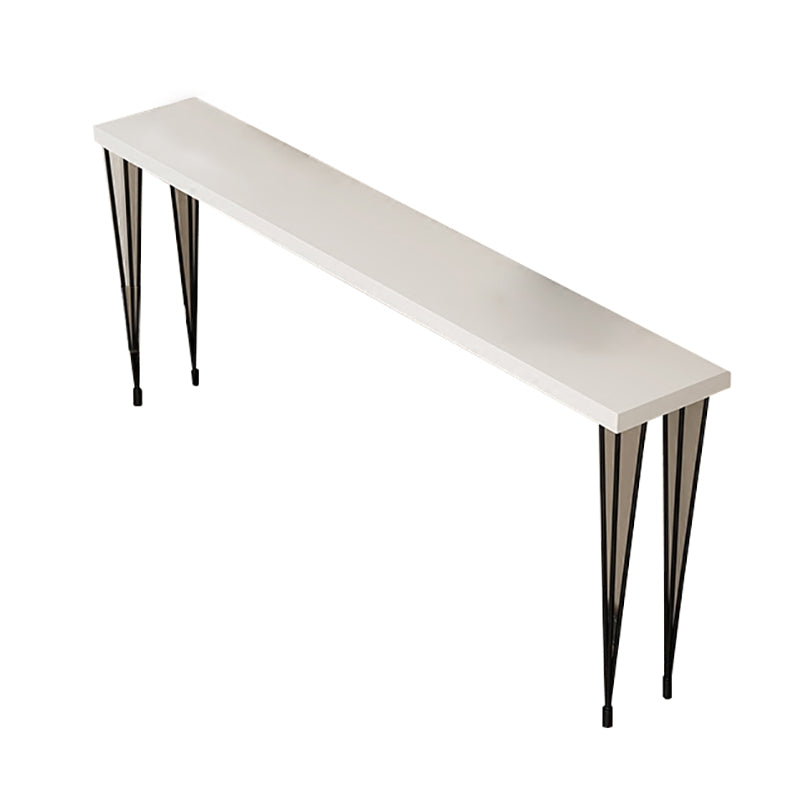 White Modern Style Bar Table in Wood and Iron Bar Table Indoor Bar Table