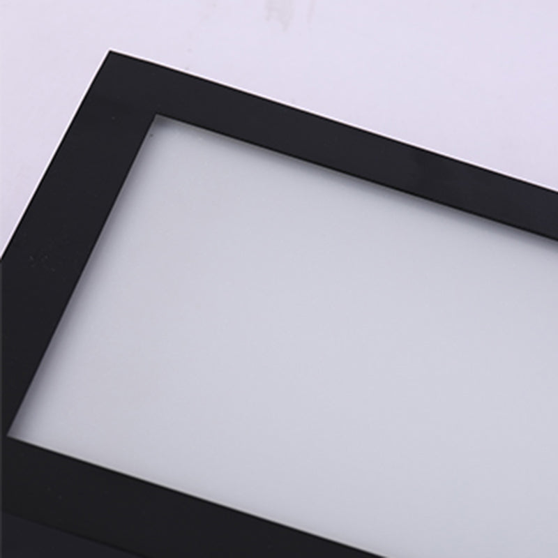 Plafonnier LED de forme rectangulaire en aluminium moderne, 1 lumière, montage encastré pour allée