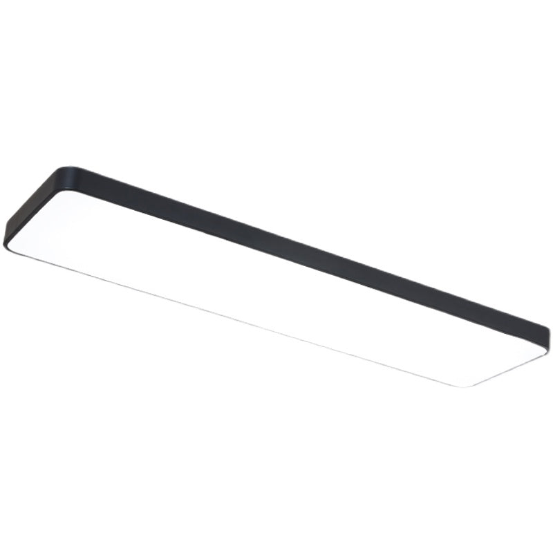 Rectangle Shape LED Ceiling Lamp Modern Iron 1 Light Flush Mount for Conference Room