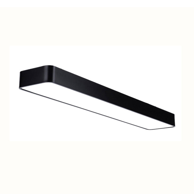 Rectangle Shape LED Ceiling Lamp Modern Aluminium 1 Light Flush Mount for Balcony