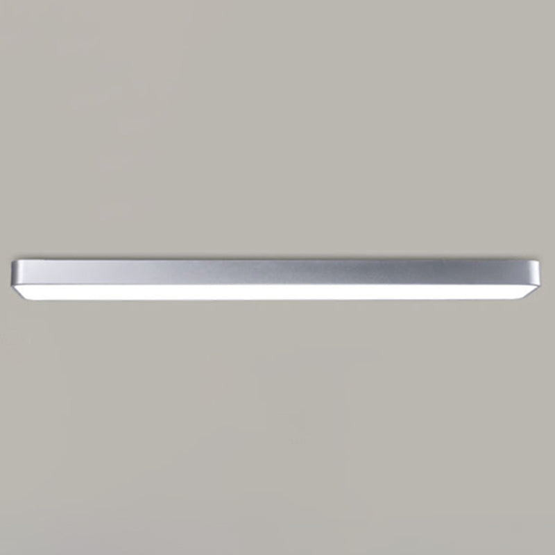 Rectangle Shape LED Ceiling Lamp Modern Aluminium 1 Light Flush Mount for Balcony