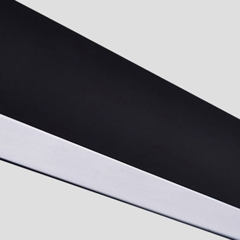 Rectangle Shape LED Ceiling Lamp Modern Aluminium 1 Light Flush Mount for Balcony