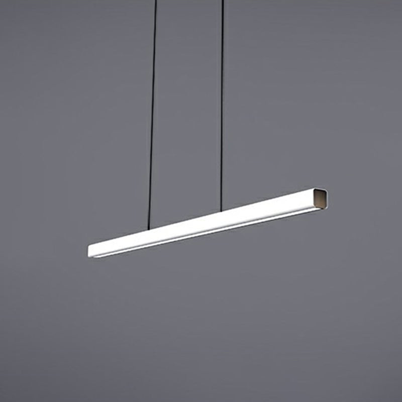 1-Light Modern Pendant Lighting Linear Pendant Light Fixture with Acrylic Shade