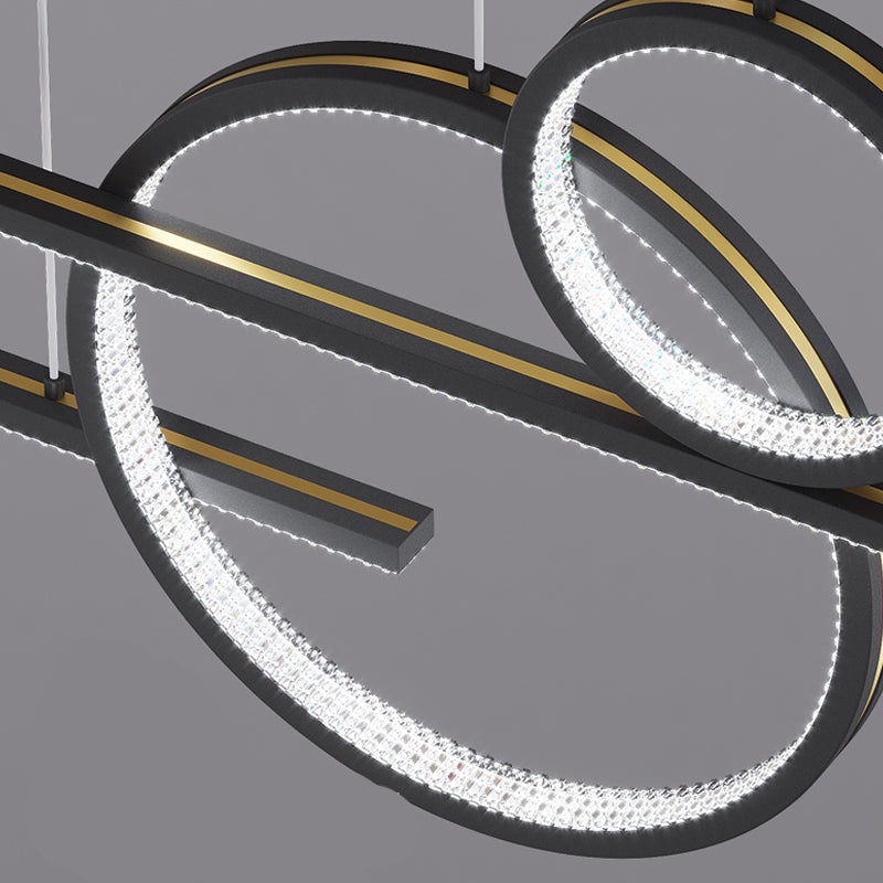 Zeitgenössische Insel Licht Geometrisches Metall 6 Lichter Island Lichter