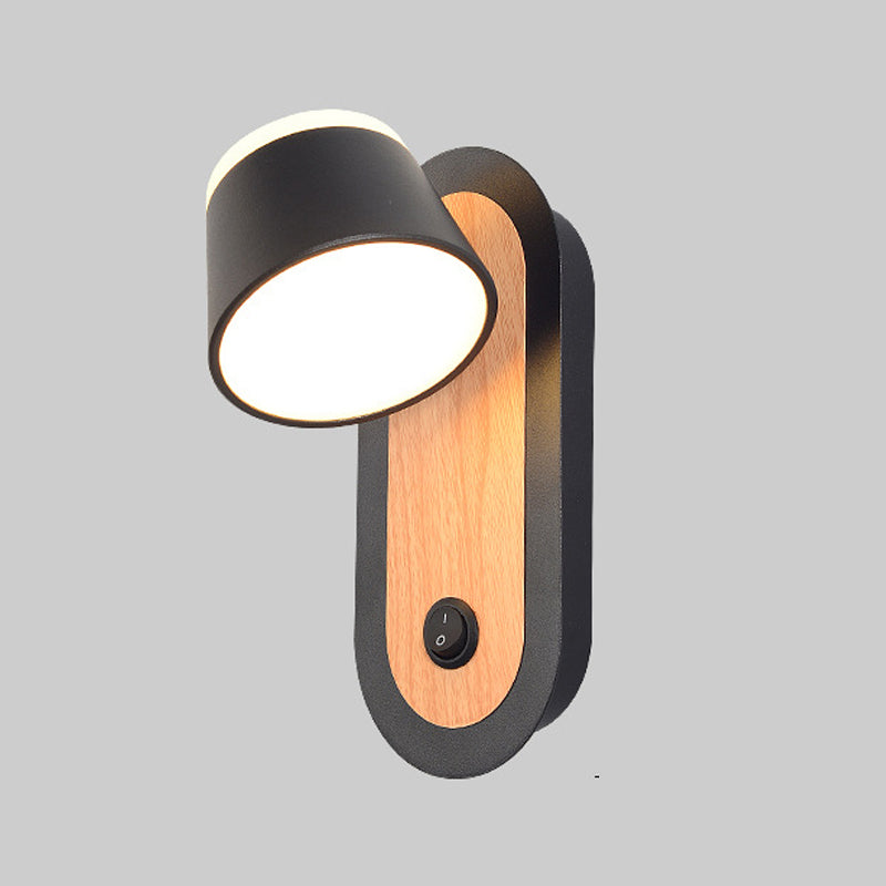 Geometric Shape Metal Reading Wall Lighting Modern Style 1-Light Wall Mount Lighting