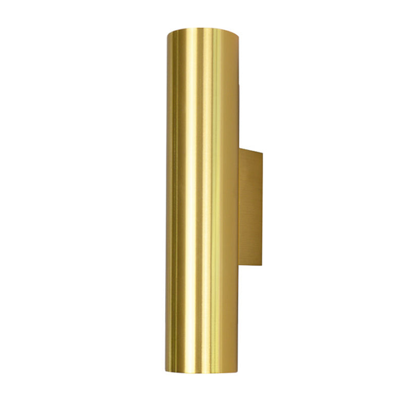 Modern Style Cylinder Wall Light Sconces Metal 2 Lights Wall Washer Sconce