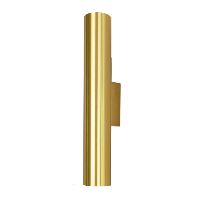 Modern Style Cylinder Wall Light Sconces Metal 2 Lights Wall Washer Sconce