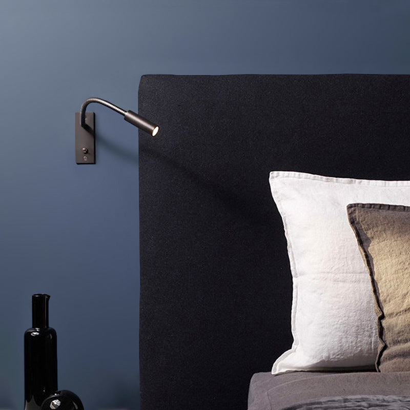 Moderner Stil rechteckiger Wandbeleuchtung Metall 1 Leuchtwand montierte Lesen Leuchten