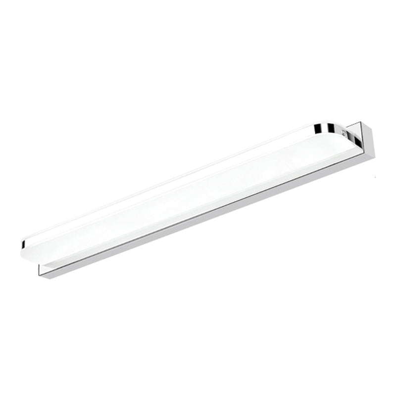 Linear Shape Metal Wall Sconce Modern Style 1 Light Mirror Wall Mounted Light