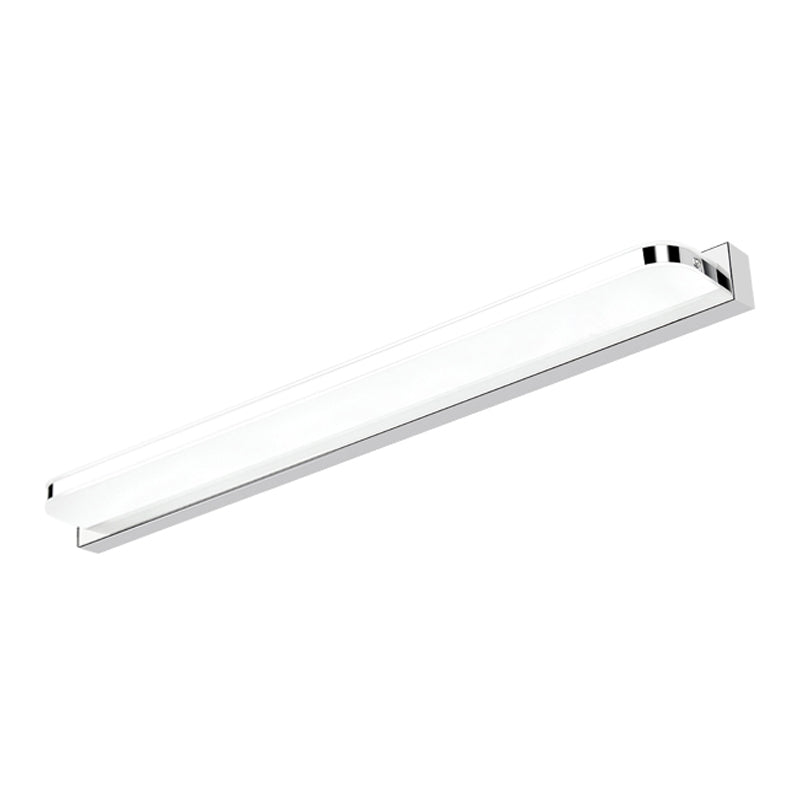Linear Shape Metal Wall Sconce Modern Style 1 Light Mirror Wall Mounted Light