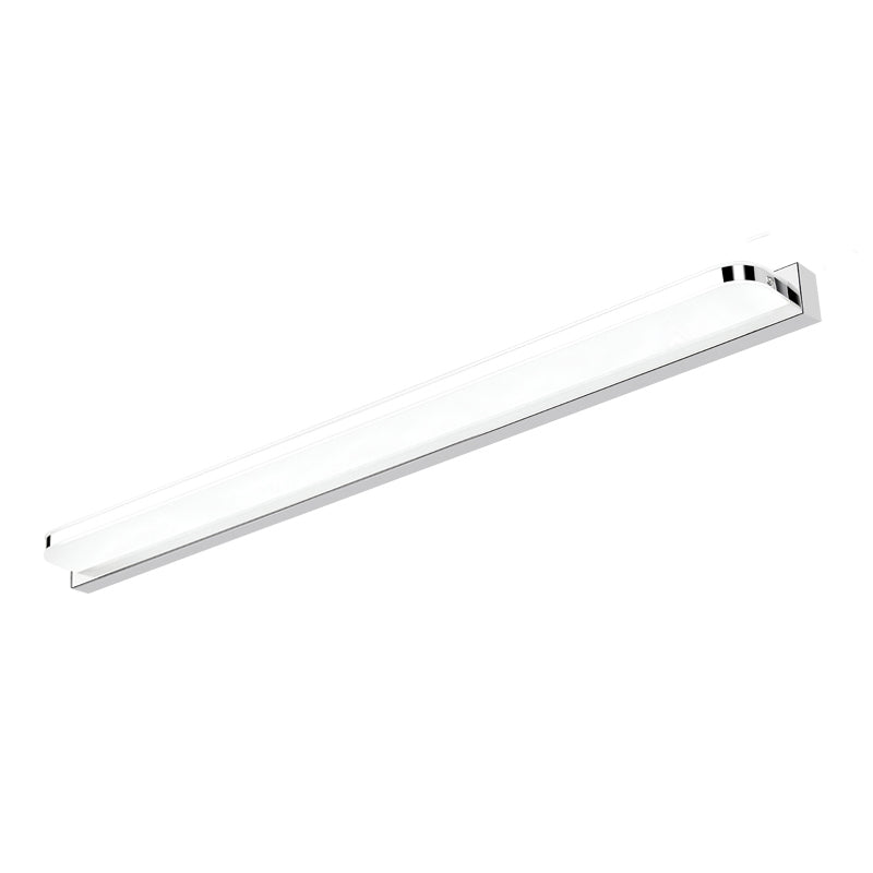 Linear Shape Metal Wall Sconce Modern Style 1 Light Mirror Wall Mounted Light