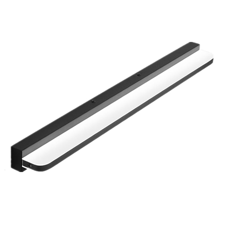 Linear Shape Metal Wall Sconce Modern Style 1 Light Mirror Wall Mounted Light