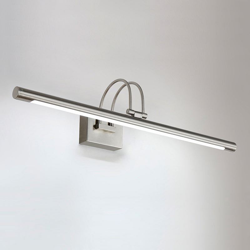 Metal lineare a forma di parete sconce moderno stile singolo specchio a parete luce montata