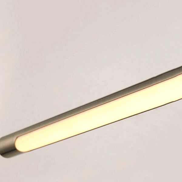 Metal lineare a forma di parete sconce moderno stile singolo specchio a parete luce montata