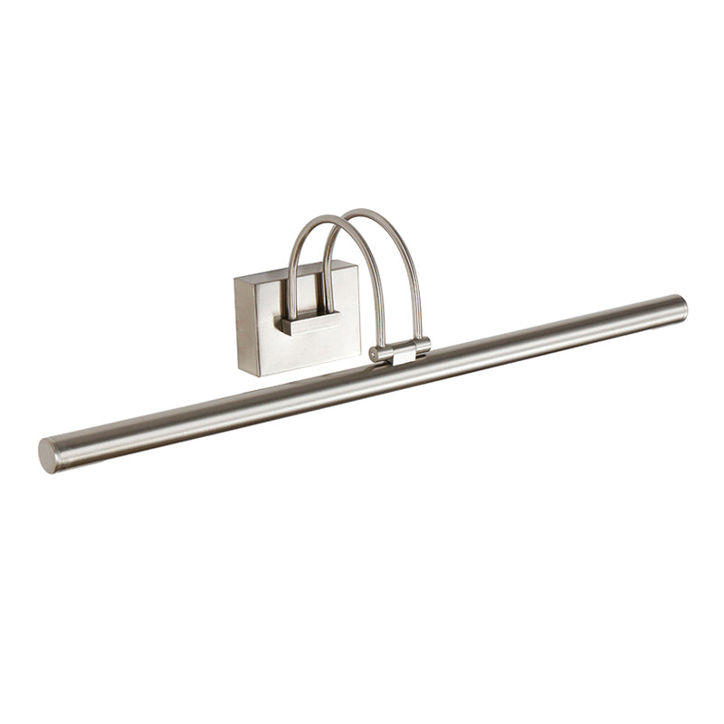 Metal lineare a forma di parete sconce moderno stile singolo specchio a parete luce montata