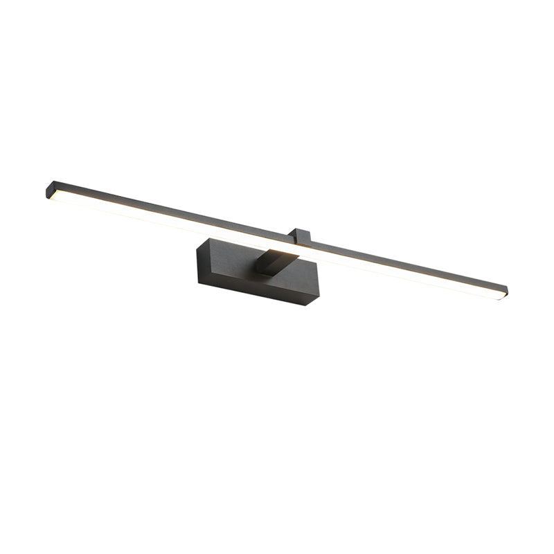 Metal Linear Shape Wall Sconce Modern Style 1 Light Mirror Wall Mounted Light