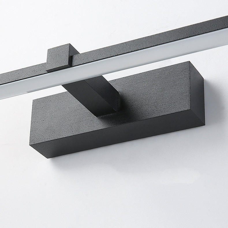 Metal Linear Shape Wall Sconce Modern Style 1 Light Mirror Wall Mounted Light