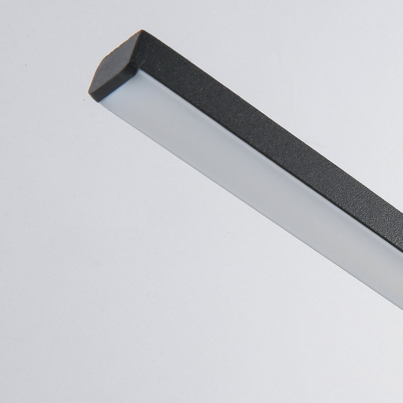 Metal Linear Shape Wall Sconce Modern Style 1 Light Mirror Wall Mounted Light