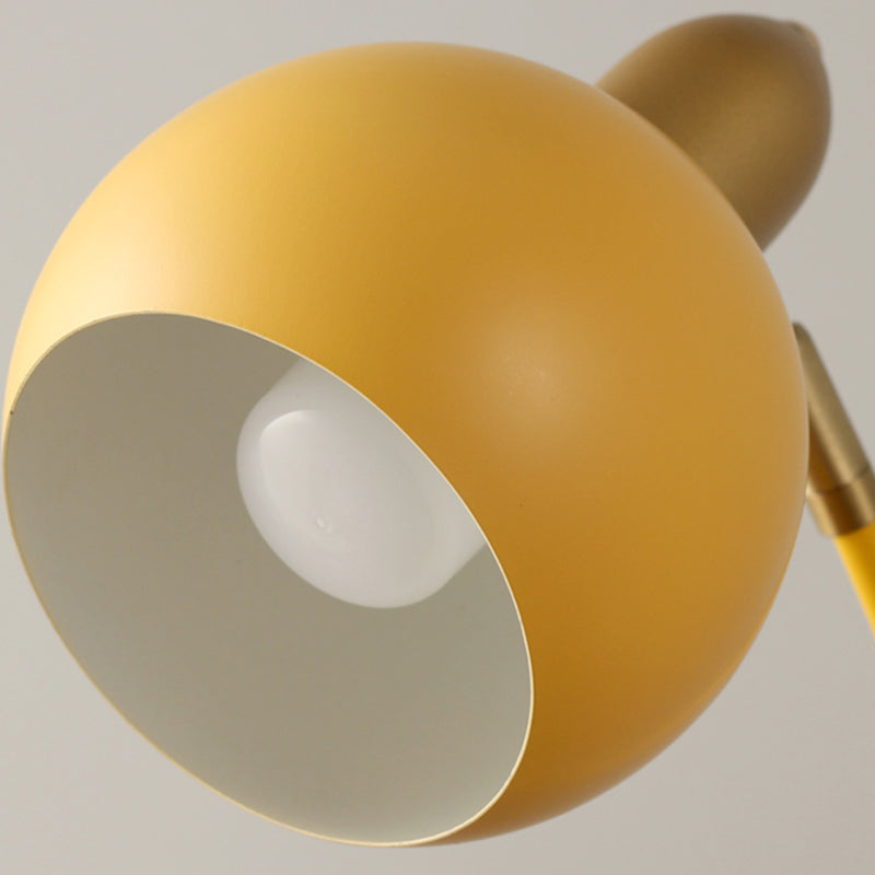 Lámpara de mesa de cúpula de estilo contemporáneo de metal de 1 luces de noche de 1 luces