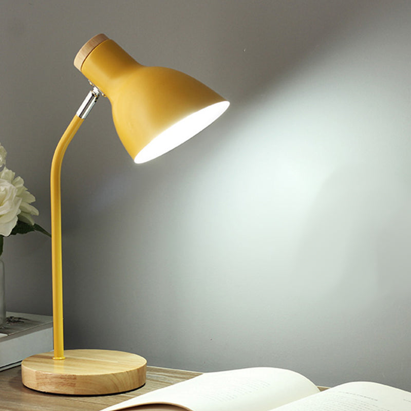 Lampada da tavolo rotonda in stile moderno in stile metallo a 1 luce da tavolo