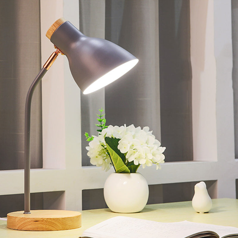 Lampada da tavolo rotonda in stile moderno in stile metallo a 1 luce da tavolo