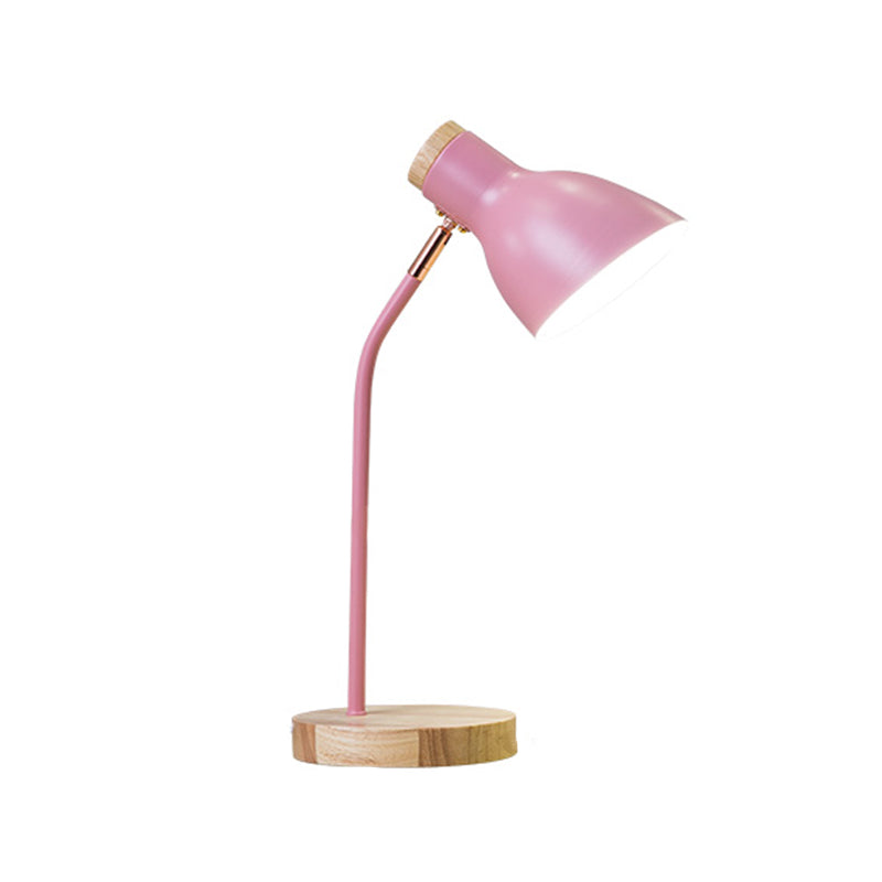 Lampada da tavolo rotonda in stile moderno in stile metallo a 1 luce da tavolo