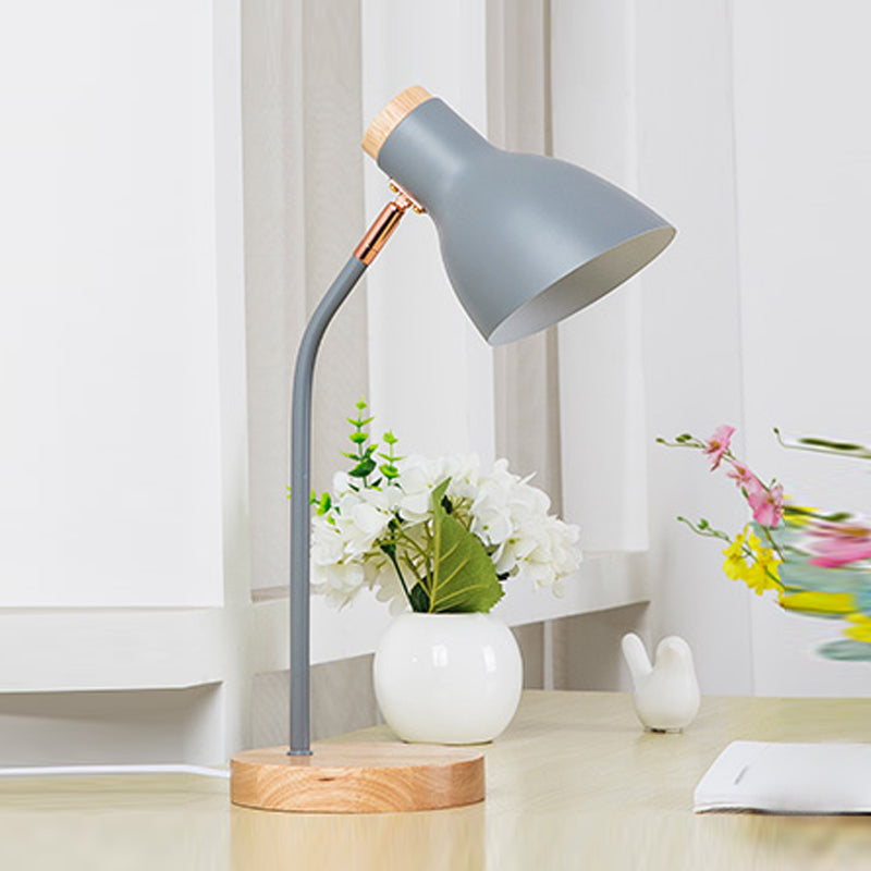 Lampada da tavolo rotonda in stile moderno in stile metallo a 1 luce da tavolo